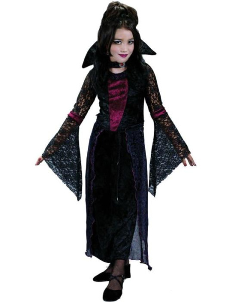 Карнавальный костюм злой вампирши детский
