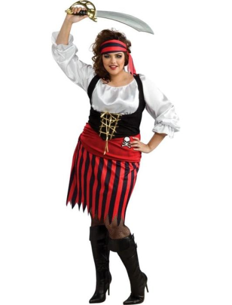Женский карнавальный костюм Пирата большой