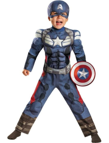 Костюм Детский Капитан Америка с мускулами