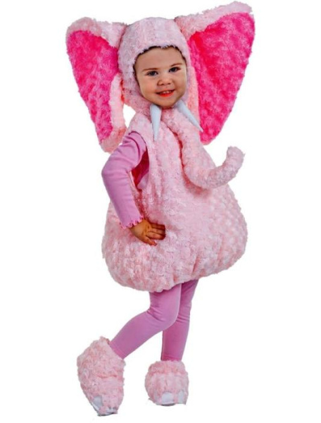 Карнавальный костюм розовый слоник для малышей