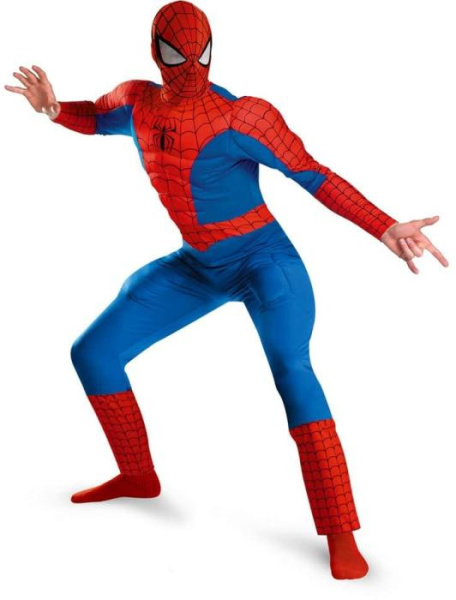 Костюм Спайдермен с мускулами взрослый