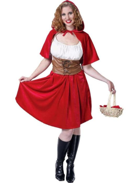 Карнавальный костюм Красная шапочка большой