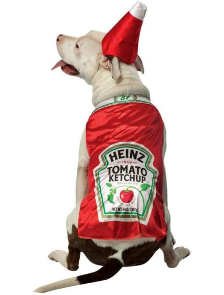 Карнавальный костюм для собаки кетчуп HEINZ