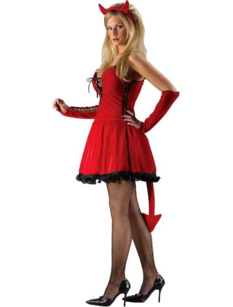 Карнавальный костюм девушки дьяволицы взрослый