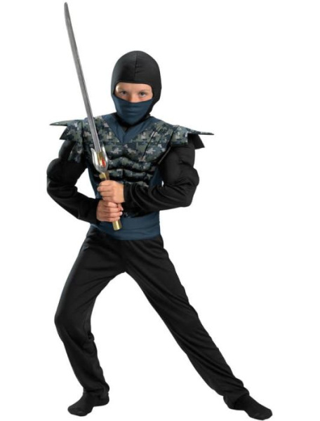 Карнавальный костюм Ниндзя в черном детский