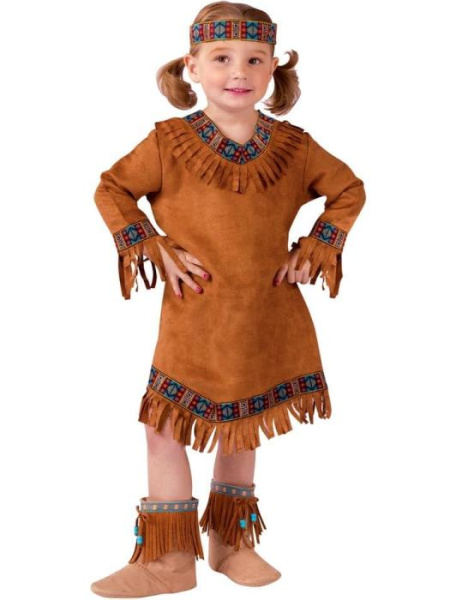 Карнавальный костюм индейца малышки