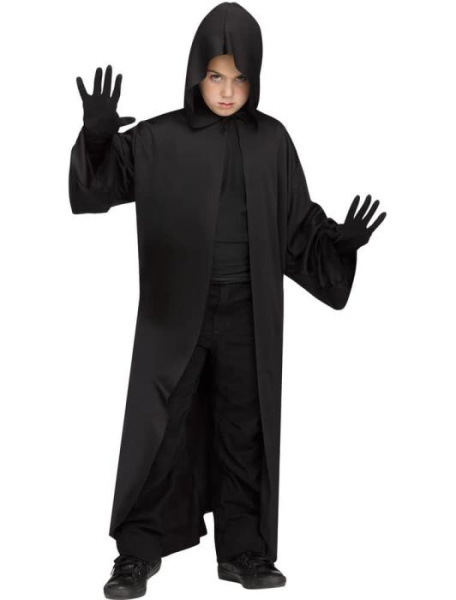 Чёрная мантия с капюшоном