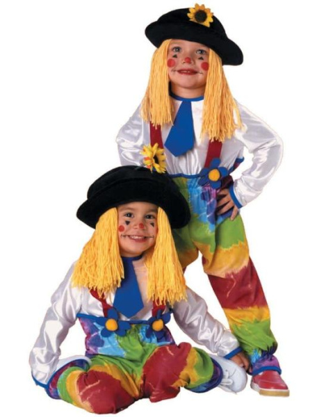 Карнавальный костюм красочного Клоуна детский