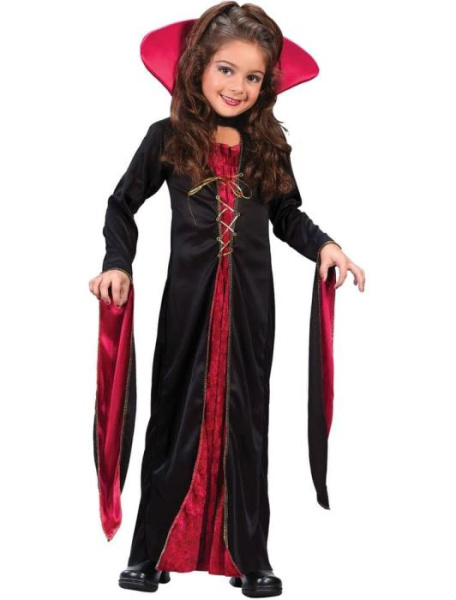 Карнавальный костюм маленькой девочки вампира детский