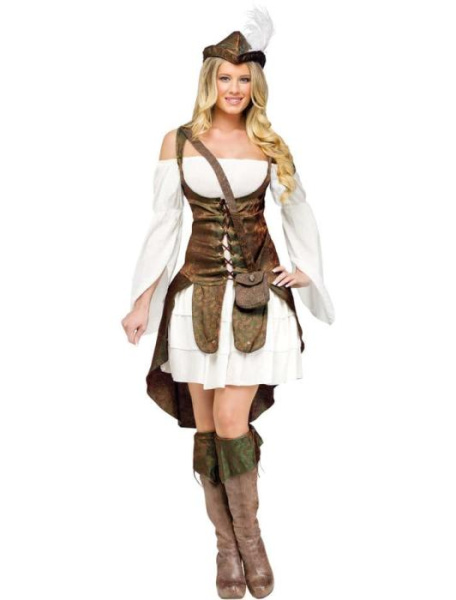 Карнавальный костюм Мисс Робин Гуд взрослый