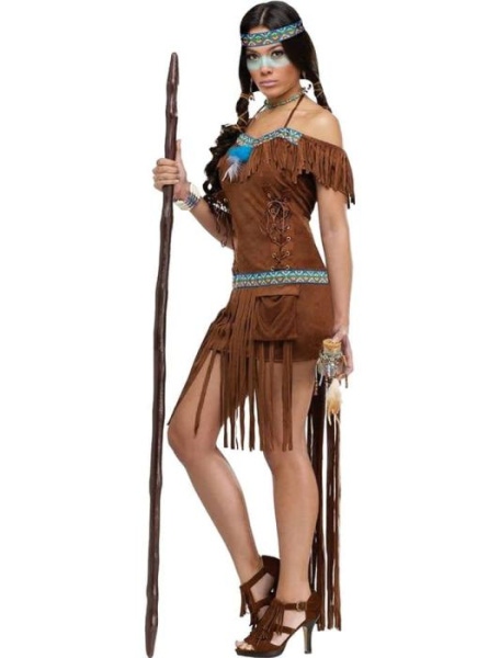Карнавальный костюм Сексуальной индейской принцессы взрослый
