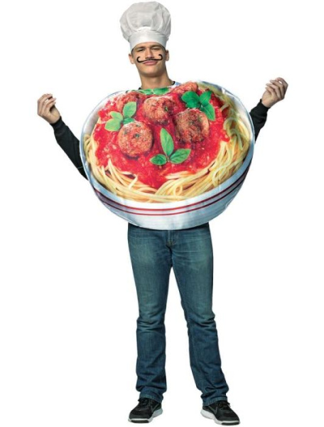Карнавальный костюм Спагетти с мясом взрослый