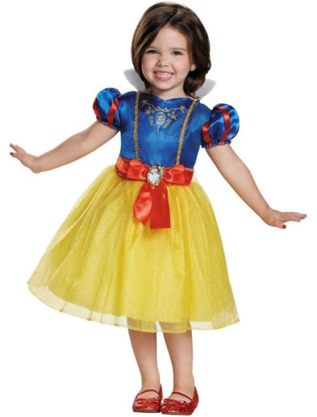 Классический карнавальный костюм белоснежки детский