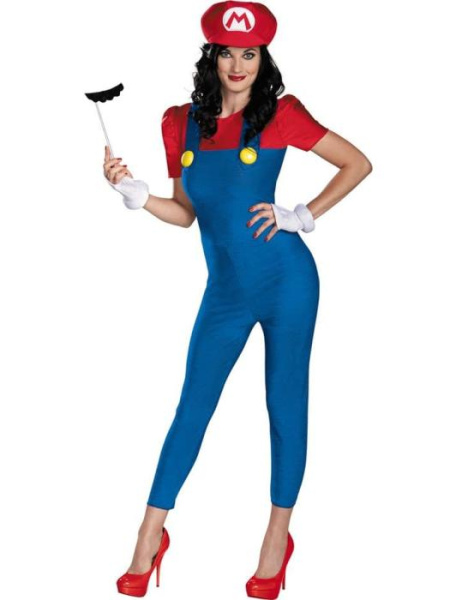 Женский карнавальный костюм Марио "Супербратья Марио" взрослый