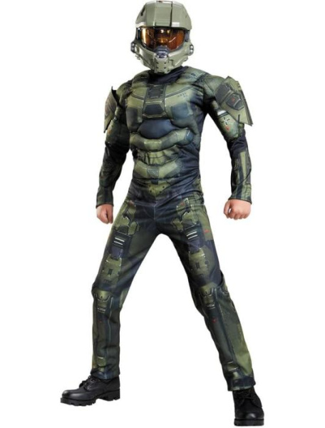 Карнавальный костюм Мастер чиф с мускулами детский