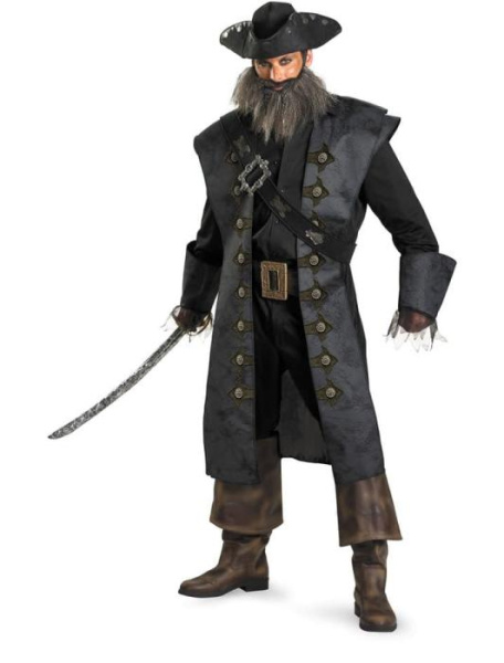 Костюм Чёрная Борода "Пираты Карибского моря" взрослый