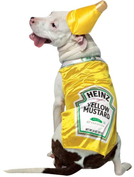 Карнавальный костюм для собаки горчица HEINZ