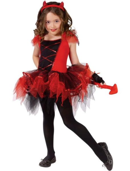 Карнавальный костюм чертенка балерины детский